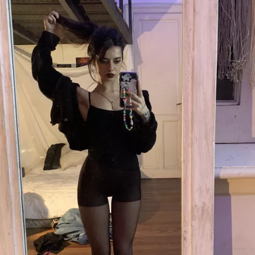 i feel hot wearing these 🖤 by dalyta