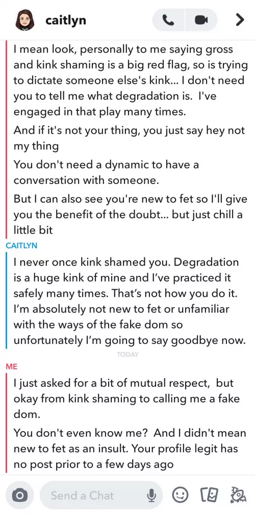 I feel like fake dom is the token insult for upset people new to the kink world.
