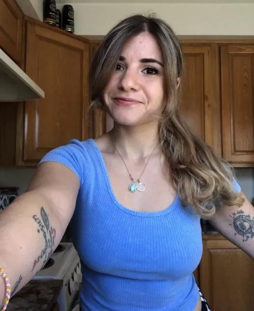 I feel like I look like I’m about to take your order 😅💕 [over 18] by lil-athena