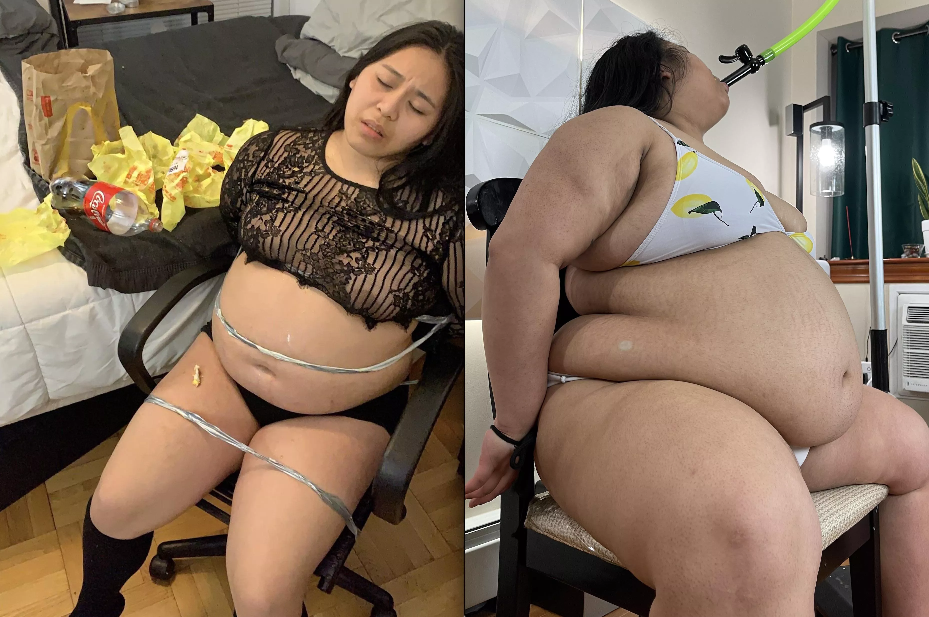 I felt huge back then…now look at me! 😳 posted by mochiibabii