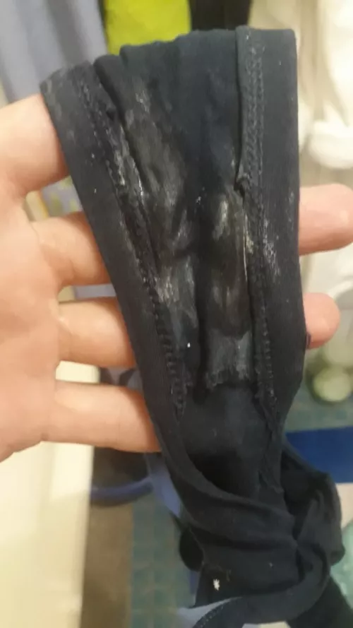 I found my gf's panty in the basket when I returned home 2 days later by croav