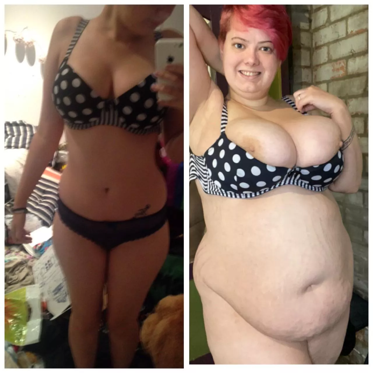 I found one of my old bras!! You wouldn’t belive the bra is an F cup 😱 posted by Doctorsybil1