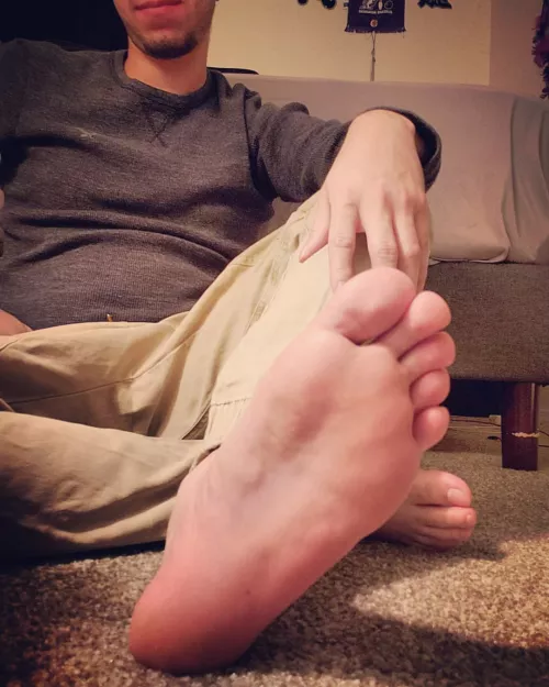 I get turned on by my own feet. 🍆🦶 by TheySaid96