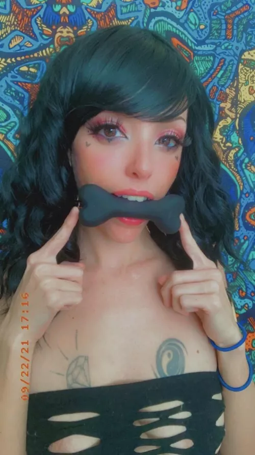 I got a new bone from Master 🖤 by Zoe_Riot