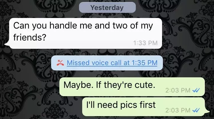 I got an interesting offer from one of my exes after he found out I'm doing porn... lol. posted by ChippyLipton