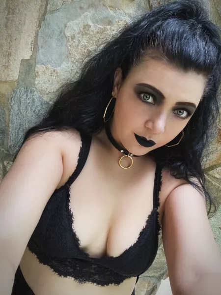 I got bit by a freaking mosquito taking this pic (look between my boobs) by PrincessGothicBean