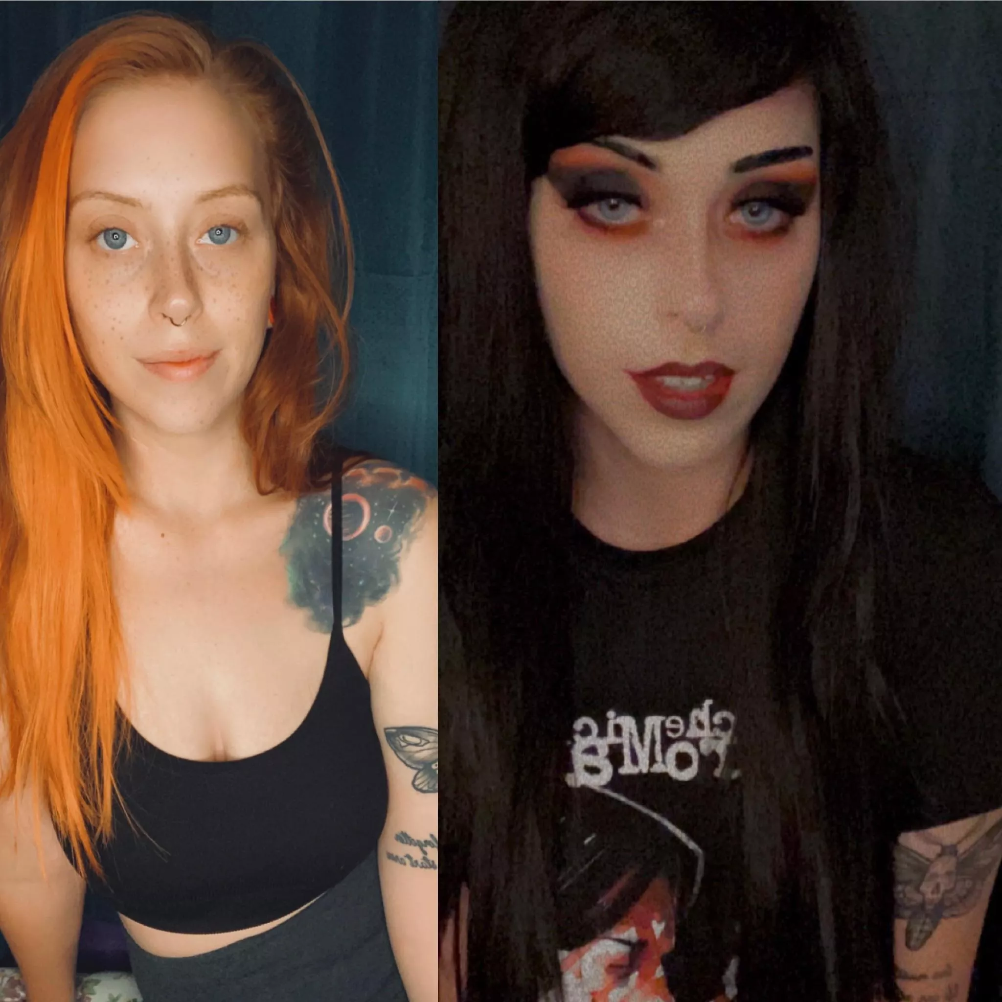 i got bored & like playing w wigs and makeup. maybe i’ll just do this everyday 😋🥰 posted by laughallthewaytohe11