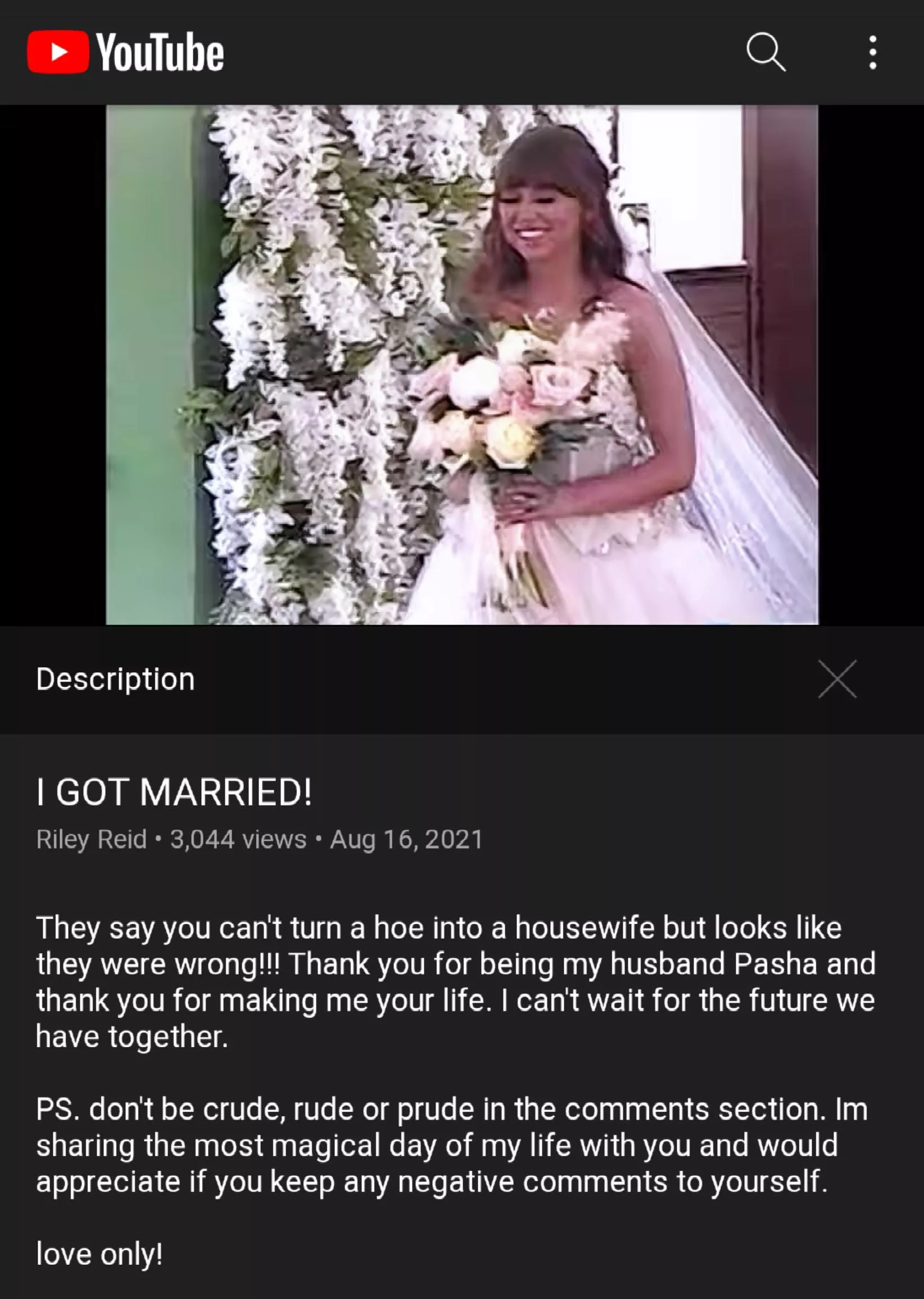 I GOT MARRIED! | Riley Reid posted by TJCX