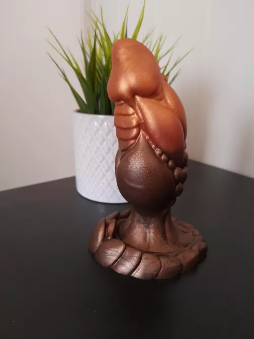 I got my first ever Bad Dragon toy (Hunter, for anyone curious), and I'm a little nervous about the knot/bulge at the bottom. Does anyone have any advice for a newbie? by DoINeedAName2Fap