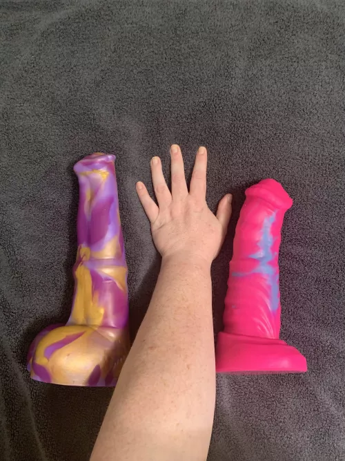 I guess when my arm looks relatively small in comparison they must really be *that* big by his-bbw-vixen