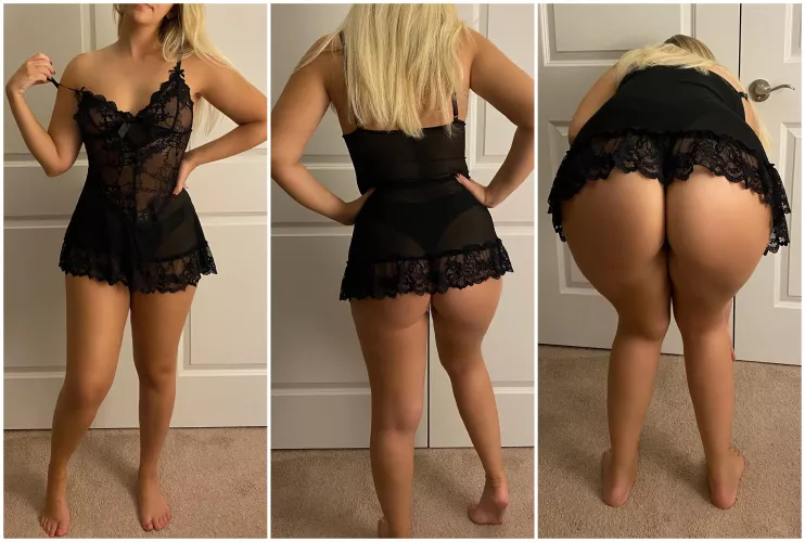 I had a friend over the other night and this is what my wife (25F) had on when she came down to hang out with us. Needless to say, my friend's jaw dropped... by exposedwifey123