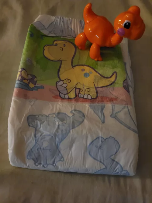 I had some help picking out my diaper today🦕❤ by Lilbabyblue910