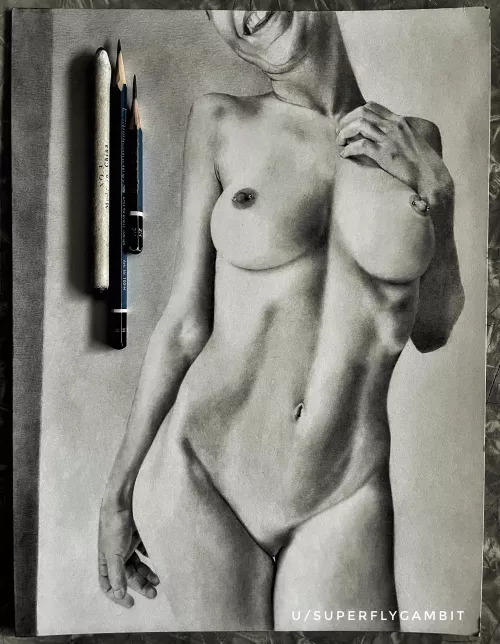 I had the incredible opportunity to work with the wonderful u/violetta_beauregarde! Hope you enjoy! 9” x 12” graphite on Bristol board by Superflygambit