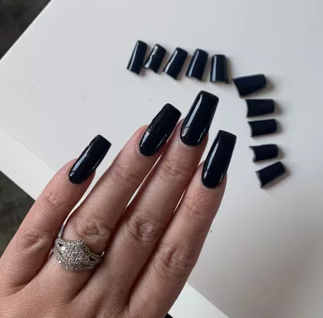 I had to cut them down! DM me for price… 😜💅🏼 by TheNaughtyNailTech