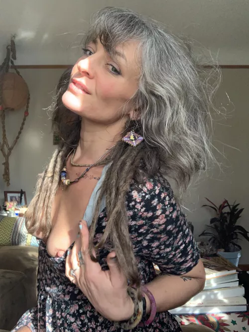 I had to pull my nips out of my dress, they needed a lil air, room to breathe. by Gypsyrosebud_