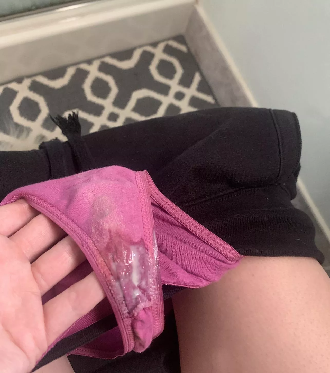I have 960+ photos of my dirty panties but this is one of my favorites 🤤 Wanna taste? posted by VioletLee69