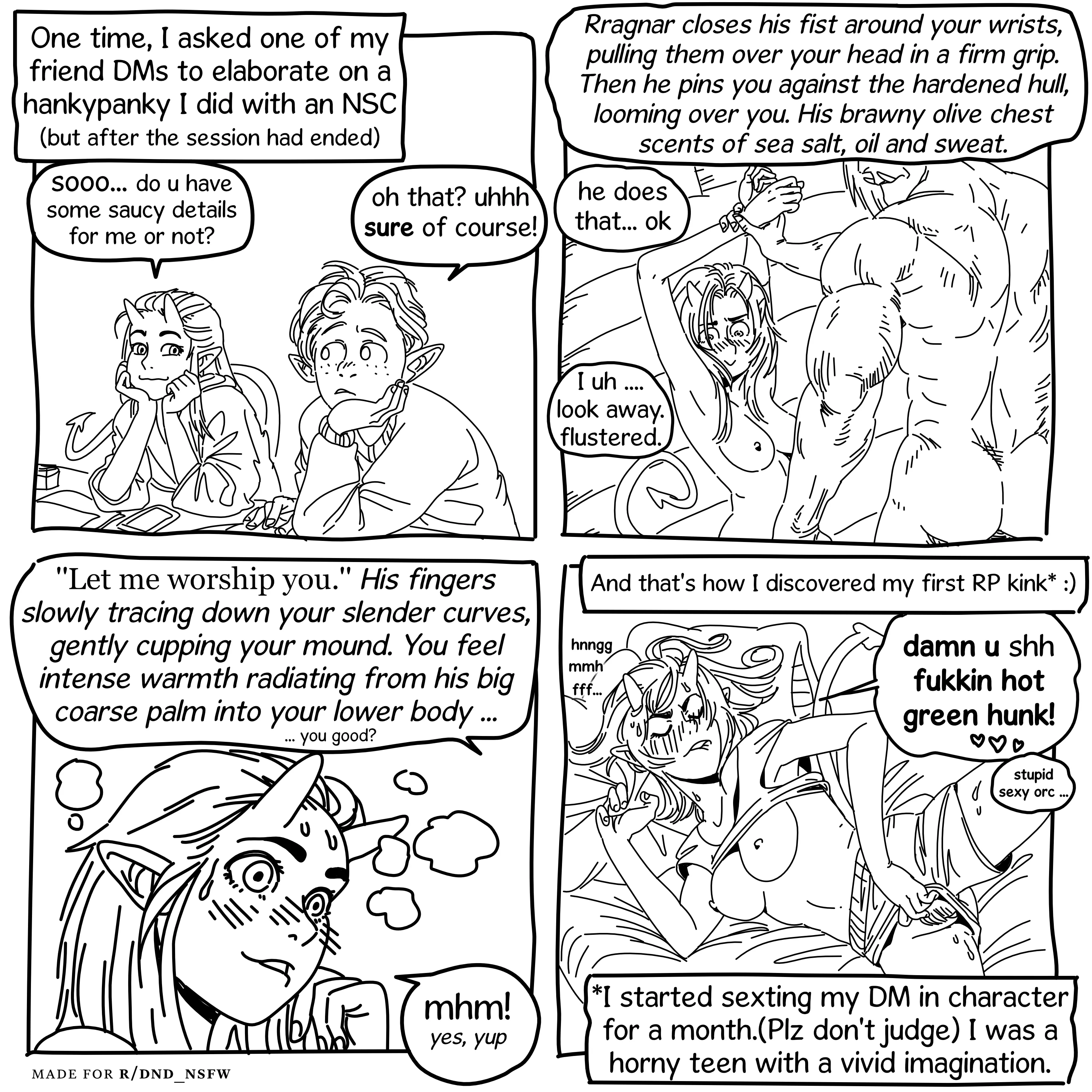 I have a kink and this is how I got it. posted by BroNiceSky