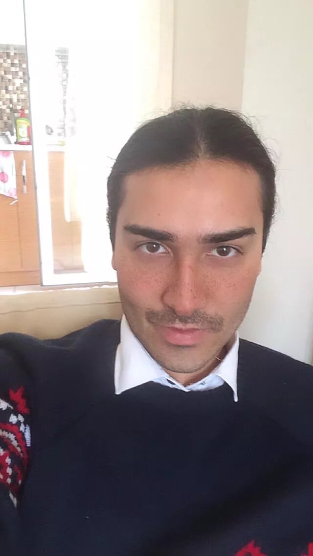 I have a mustache now 😄 posted by maisan9