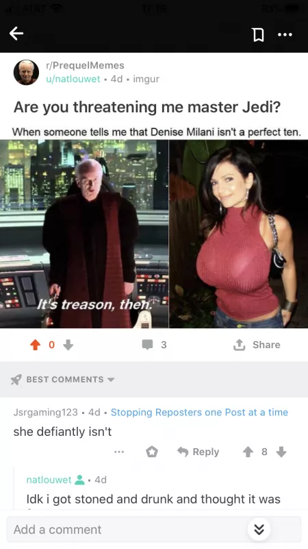 I have failed you r/denise_milani. I have failed you. by [deleted]