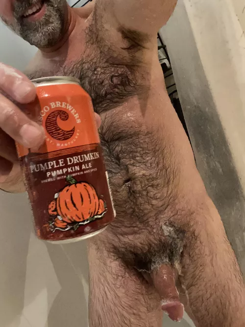 I have room in the shower and more pumpkin beer if you guys wanna join me. I’ll pick up the soap… by hairy_monkee