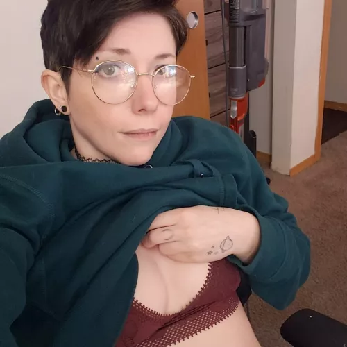 I have something to show you under my big comfy hoodie :) by streetweeb