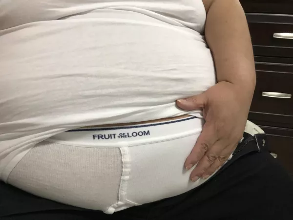 I haven’t posted here in a good while. Fruit of the Loom brand crewneck t-shirt and briefs today. Love the feel of that soft FTL cotton all over. by CottonBriefsChubby