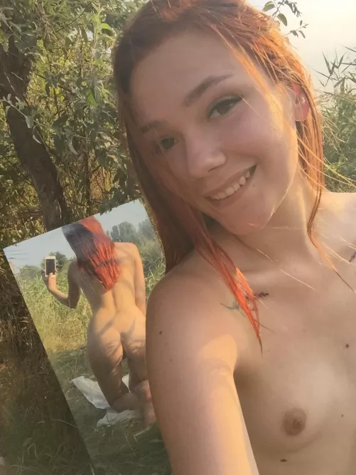 i hope my small tits and ass can make you smile big today 😆 by betty_torn