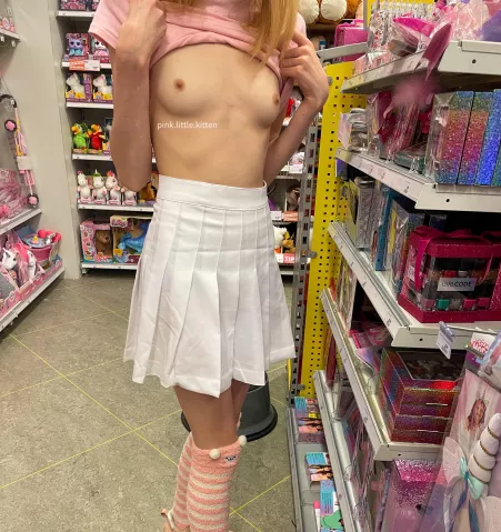 I hope you don’t mind, I’m flashing my tiny boobs 😳🙈 by Pink_Little_Kitten