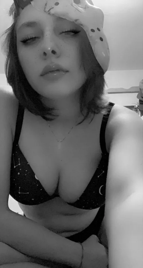 I hope you’re not fully looking at my tits because. I would hate for anything bad to happen🖤🥺🤭😂 by Few-Plankton-4192