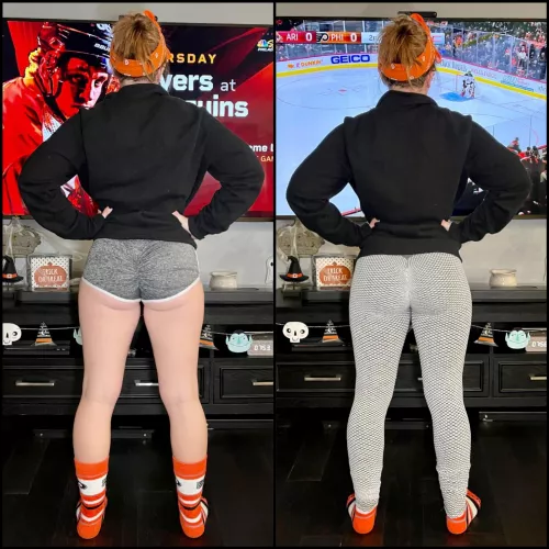 I just got some cute new shorts. Do you like them or my Yoga Pants better? by MrsJayceeJones