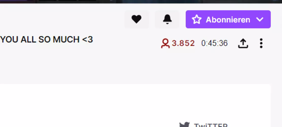I just realised that you can see the uptime of the streamer on the right side of the viewer number by deinernst123