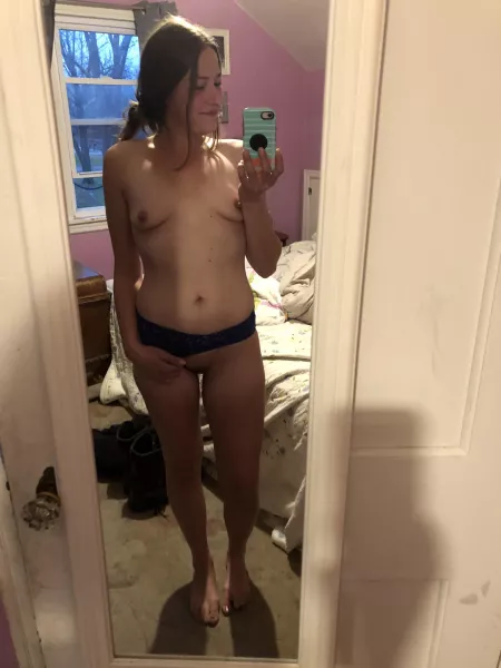 I know it’s hard to see but my face is on fire from our morning session 🤣🥰 (OC)