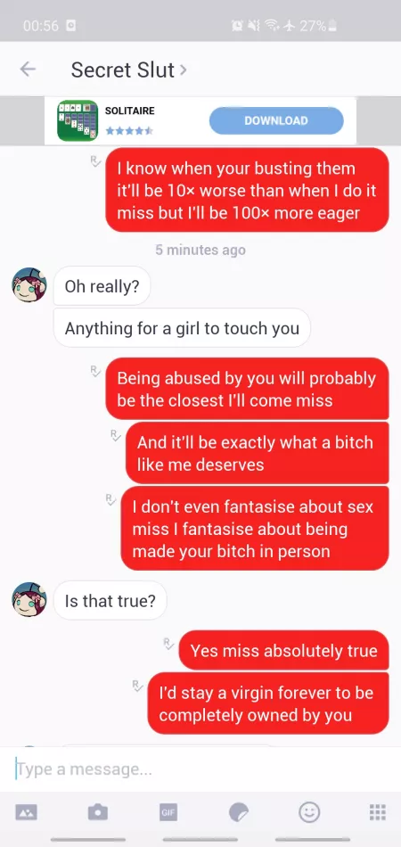 I know my place well by Chaste_sub_sissy