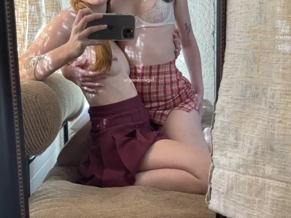 I know what’s better than one pale girl… two ;) by goodcowgirl