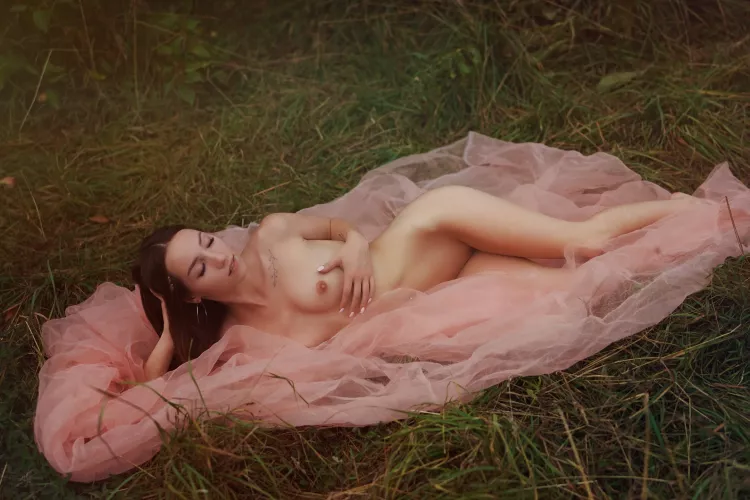 I lay there waiting for someone to rescue me from the forest🤭 Free subscription, link in the comments👇 by Julia_Crew