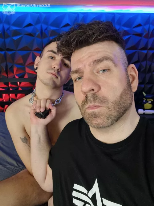 I like to keep my slave on a short leash!😈 I inaugurated the new, expanded playroom. 🔥I was very hard with him!🥵 Do you want to see it? Join my world NOW!🔥 by masterchrisxxx