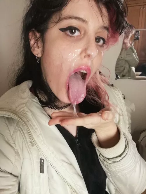 I look cute with cum on my face 🥰 by talia_bloodina