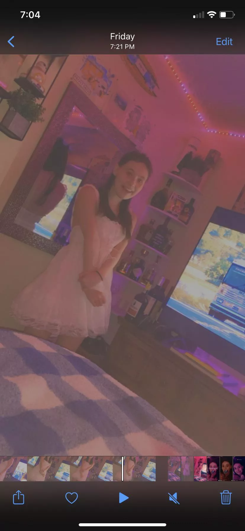 I look so adorable with my new white dress my daddy got me🙈 posted by [deleted]