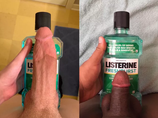 I lost the comparison, but at least my breath smells fresh by lilblkdck