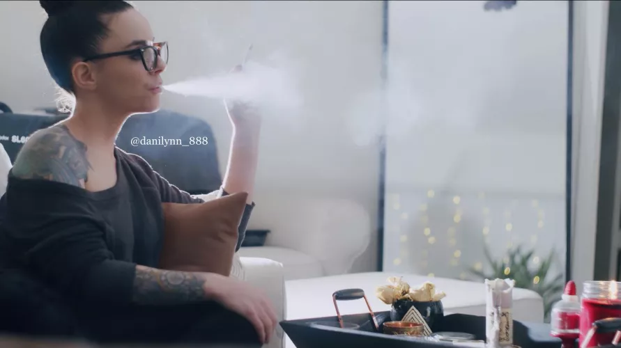 I love being curled up watching a movie and enjoying a cigarette 😊 by DaniLynn8888