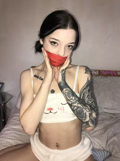 I love being daddy’s gagged cumslut 💦😈 by littlemisspetiteexo