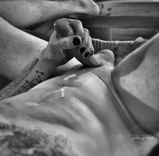 I love cum on my tummy! by penisportraits