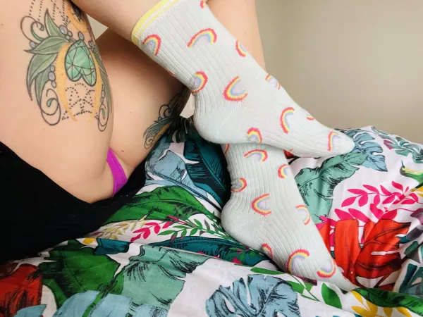 I love cute socks! by Mistress_peach_