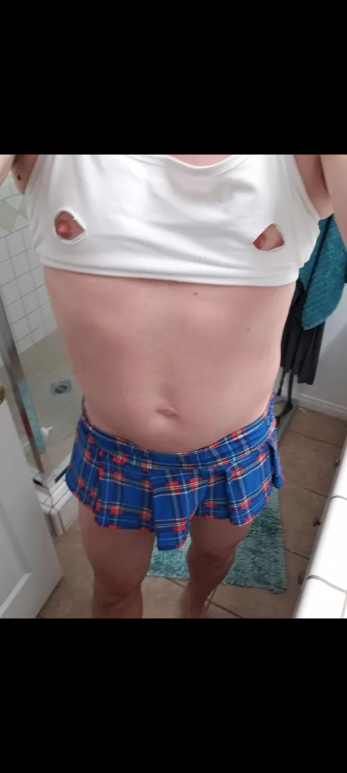 I love cutting the nipples out of my tops. Feels so good when something rubs against the. by boomran