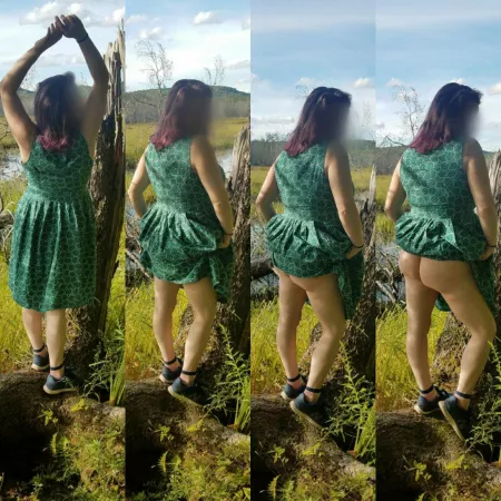 I love hiking and sundresses. I especially love hiking up my sunndress. F36 by [deleted]