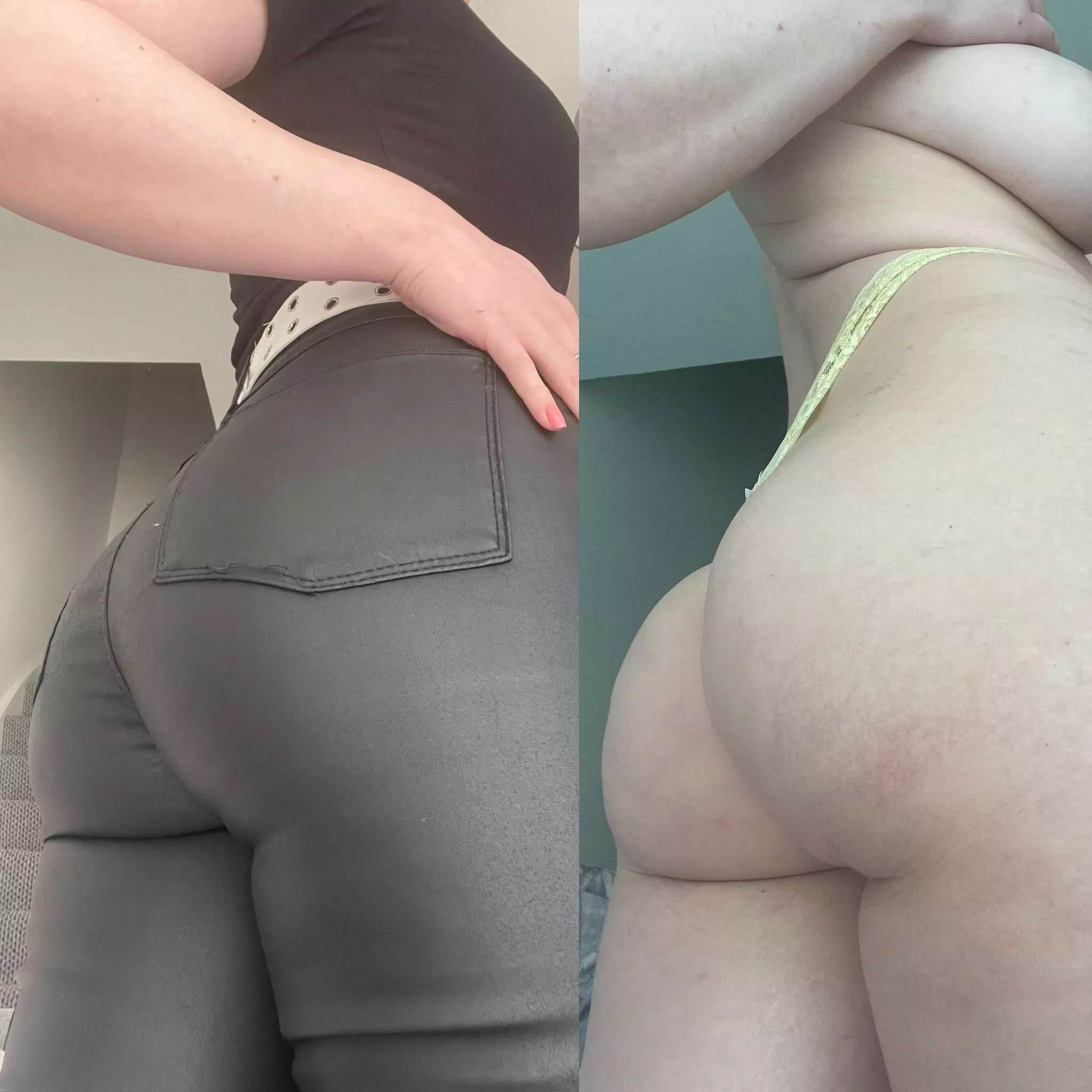 I love how my ass looks in pants almost as much as when it’s naked posted by honeytxxx_