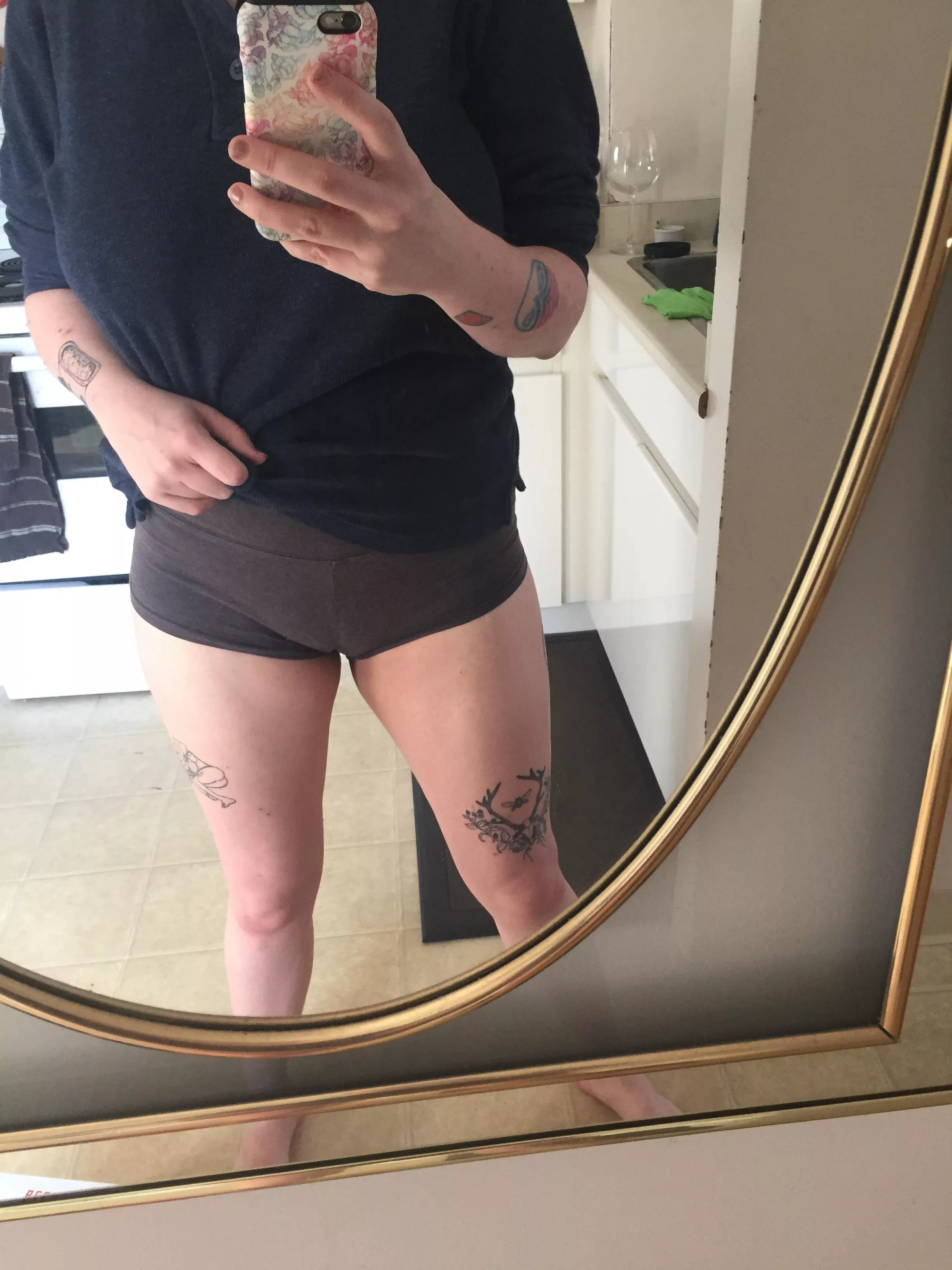 I love how these shorts show off my legs posted by VioletFonce