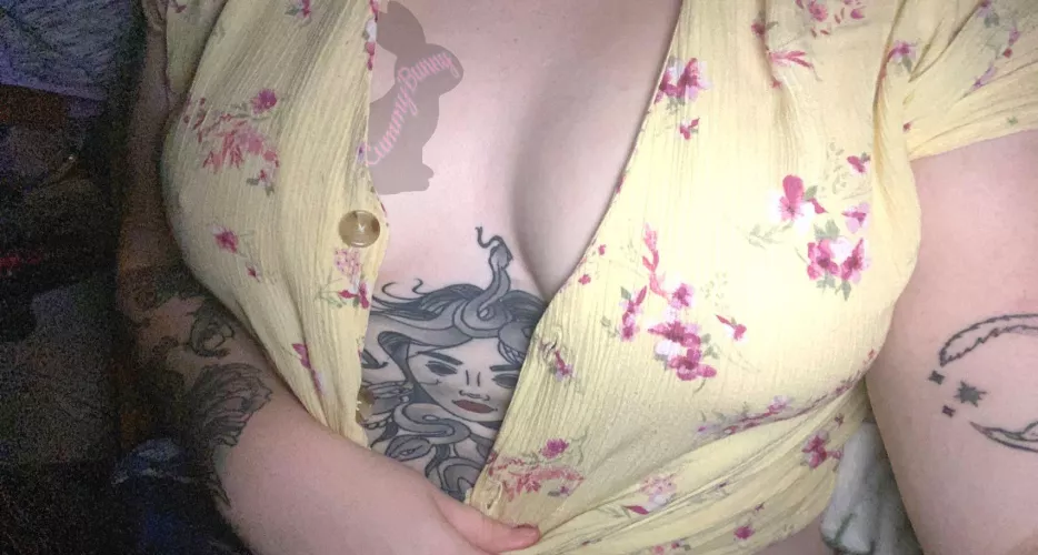 I love knowing guys look at me when I walk by and I’m not wearing a bra, if I catch you looking, I might let you play with them by LilCummyBunny