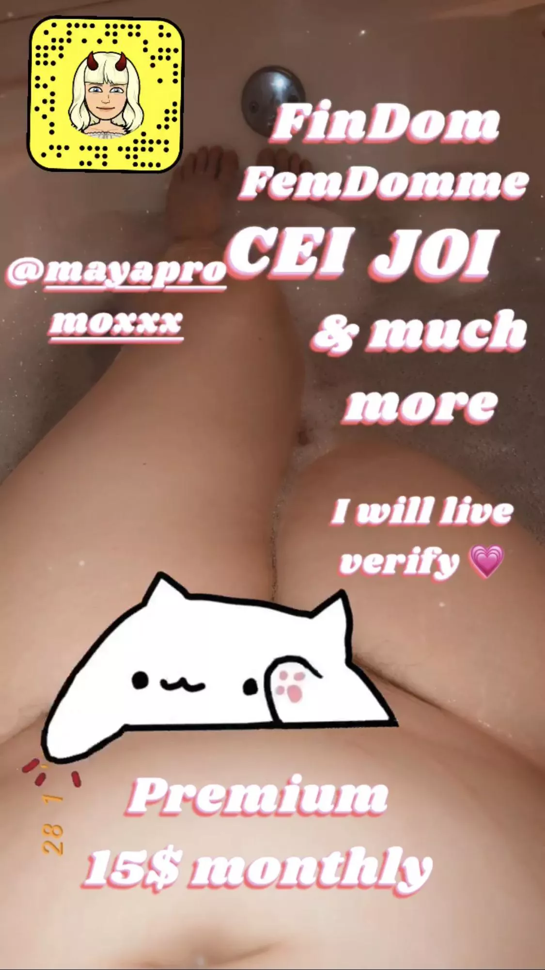 I love looking for my next beta 😈 It’s Goddess or Mistress to you. Are you ready to serve? Kik: Mayapremxo Snap: Mayapromoxxx posted by MayaMoonchildUwU