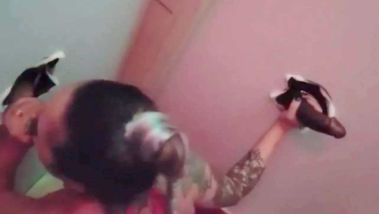 I love my new gloryhole that my hubby built😈😍 posted by beththomas28